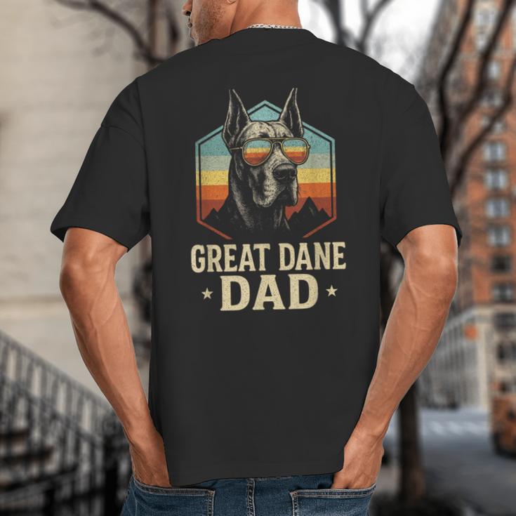 Great Dane Dad Vintage Big And Tall Men's T-Shirt Back Print