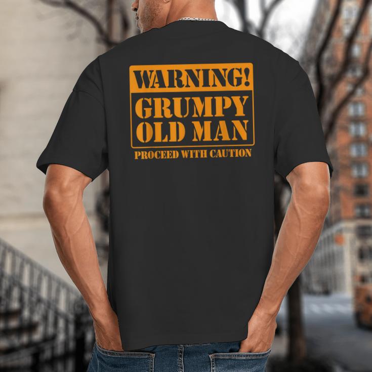 Grumpy Old Man Tee Shirt For Grandfathers Dads Father's Day Big And Tall Men's T-Shirt Back Print Grumpy Old Man Tee Shirt For Grandfathers Dads Father's Day Big And Tall Men's T-Shirt Back Print