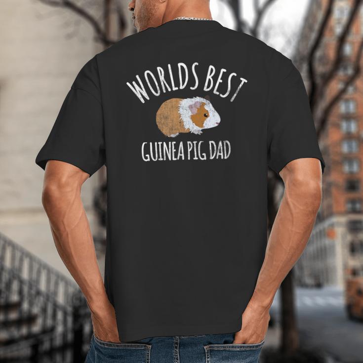 Guinea Pig Apparel Men Boys Worlds Best Guinea Pig Dad Gift Big And Tall Men's T-Shirt Back Print