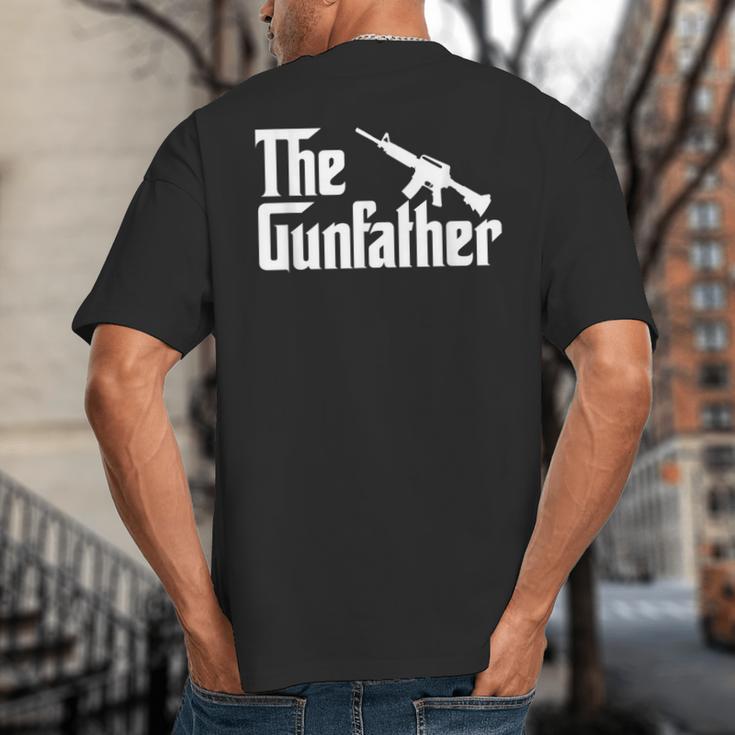 The Gun Father Gun Owner Shirts For Dad T-Shirt Big And Tall Men's T-Shirt Back Print