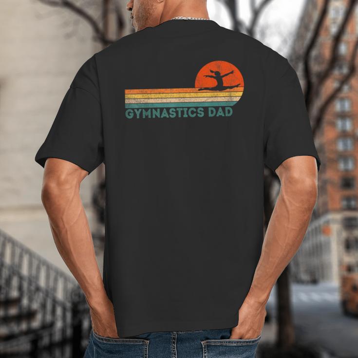 Gymnastics Dad Gymnastics Daughter Gymnast Dad Big And Tall Men's T-Shirt Back Print