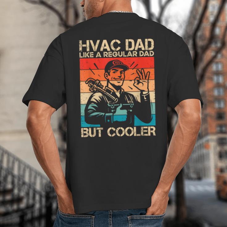 HVAC Dad HVAC Technician Mechanic Repairman Big And Tall Men's T-Shirt Back Print HVAC Dad HVAC Technician Mechanic Repairman Big And Tall Men's T-Shirt Back Print