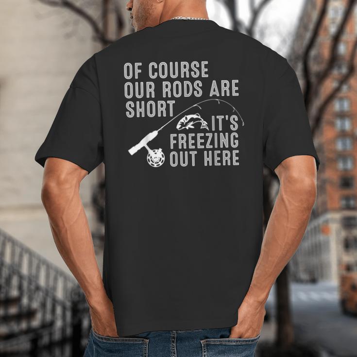 Ice Fishing Art For Men Dad Father Ice Fishing Lover Big And Tall Men's T-Shirt Back Print