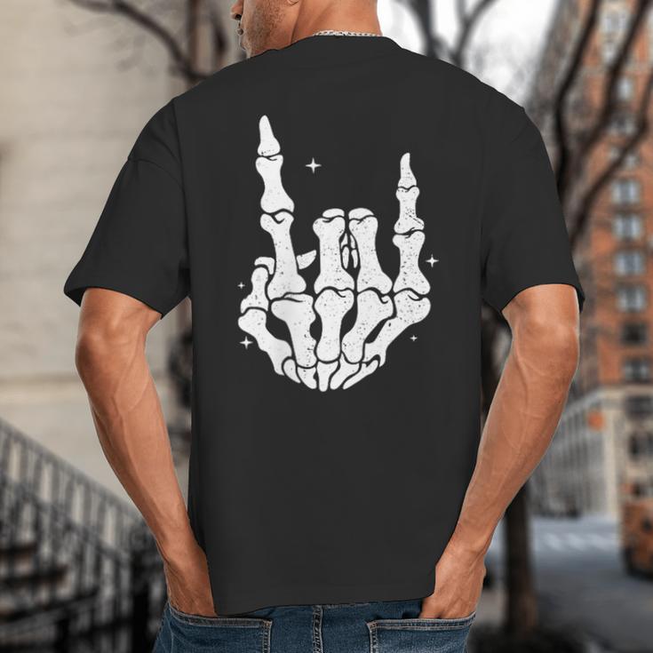 Just A Dad Who Always Came Back 2 Sided Skeleton Big And Tall Men's T-Shirt Back Print