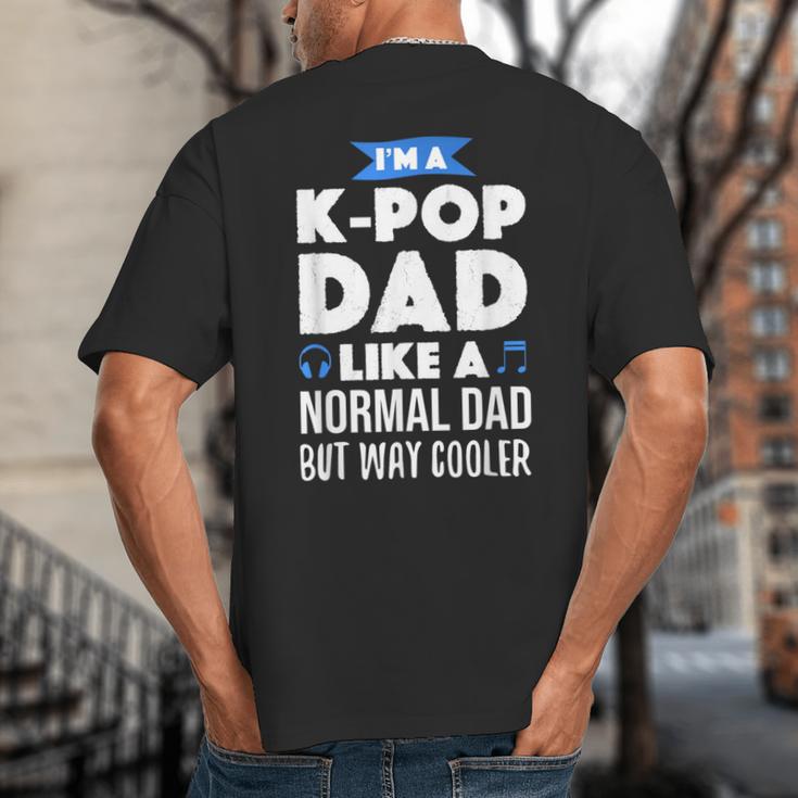 K-Pop Dad Korean Music Lover Big And Tall Men's T-Shirt Back Print