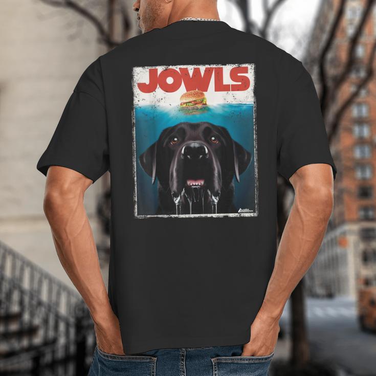 Lab Jowls Tee Labrador Retriever Mom Top Dad Big And Tall Men's T-Shirt Back Print
