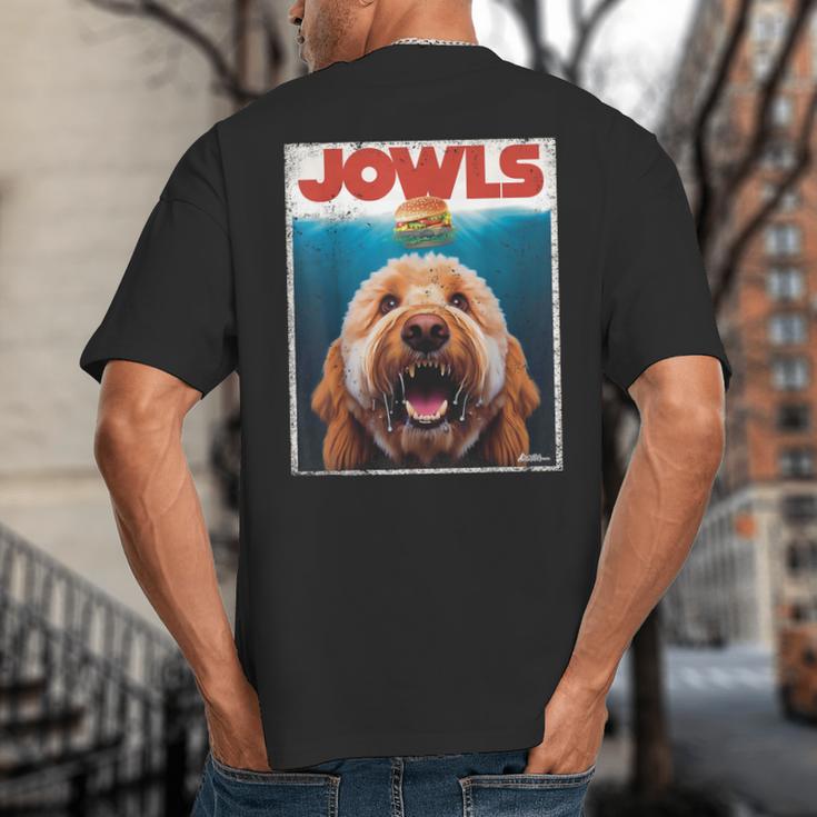 Labradoodle Jowls Tee Fawn Lab Doodle Mom Top Dad Big And Tall Men's T-Shirt Back Print