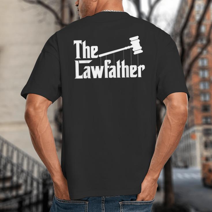 The Lawfather Father's Day Firm Lawyer Daddy Attorney Dad Big And Tall Men's T-Shirt Back Print