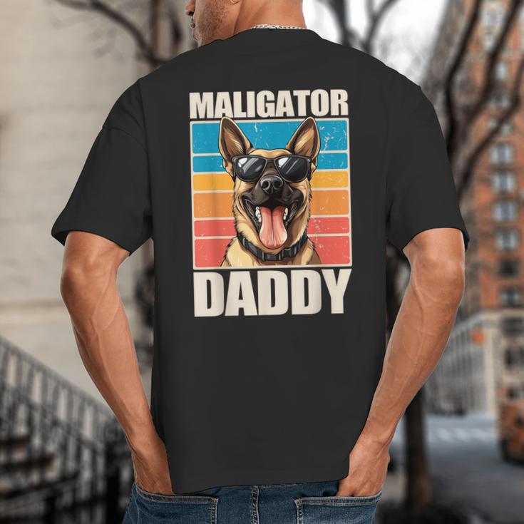 Malinois Dad Maligator Daddy Belgian Malinois Big And Tall Men's T-Shirt Back Print