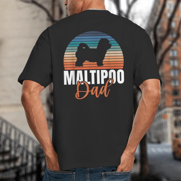 Maltipoo Dad Big And Tall Men's T-Shirt Back Print