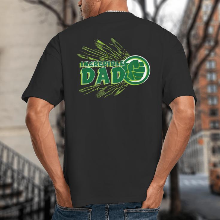 Marvel Hulk Incredible Dad Family Trip Vacation Father's Day Big And Tall Men's T-Shirt Back Print