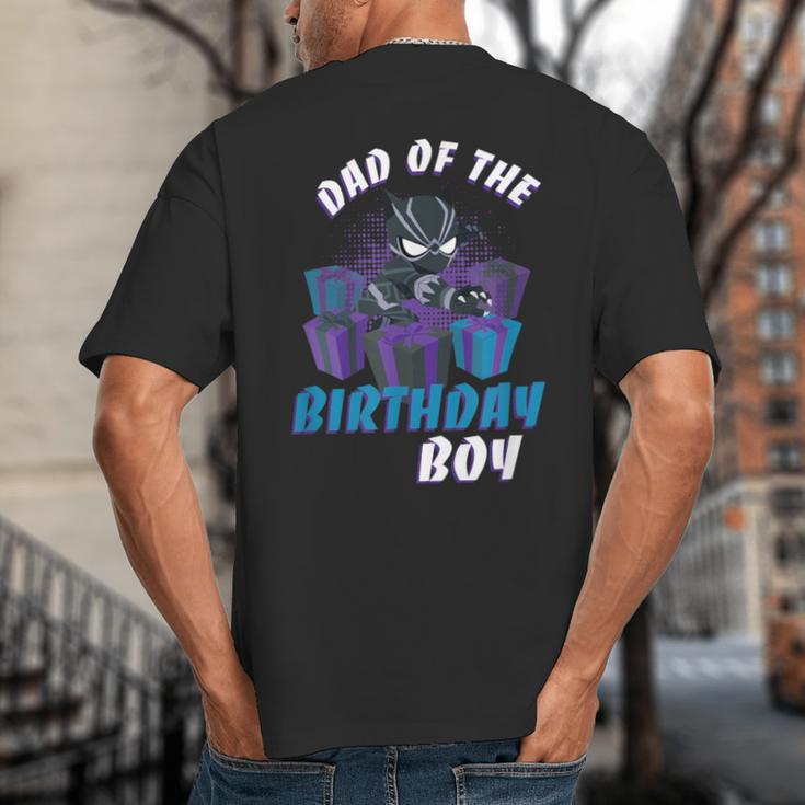 Marvel Panther Family Party Dad Of The Birthday Boy Big And Tall Men's T-Shirt Back Print