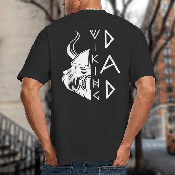 Men Celtic Norse Mythology Viking Dad Big And Tall Men's T-Shirt Back Print