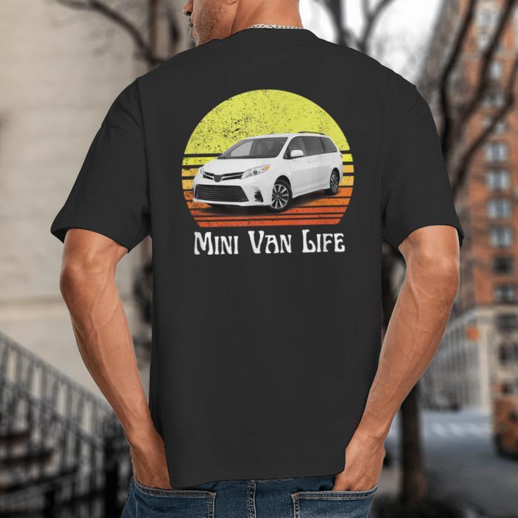 Mini Van Life Soccer Mom Dad Parent For Parents Big And Tall Men's T-Shirt Back Print
