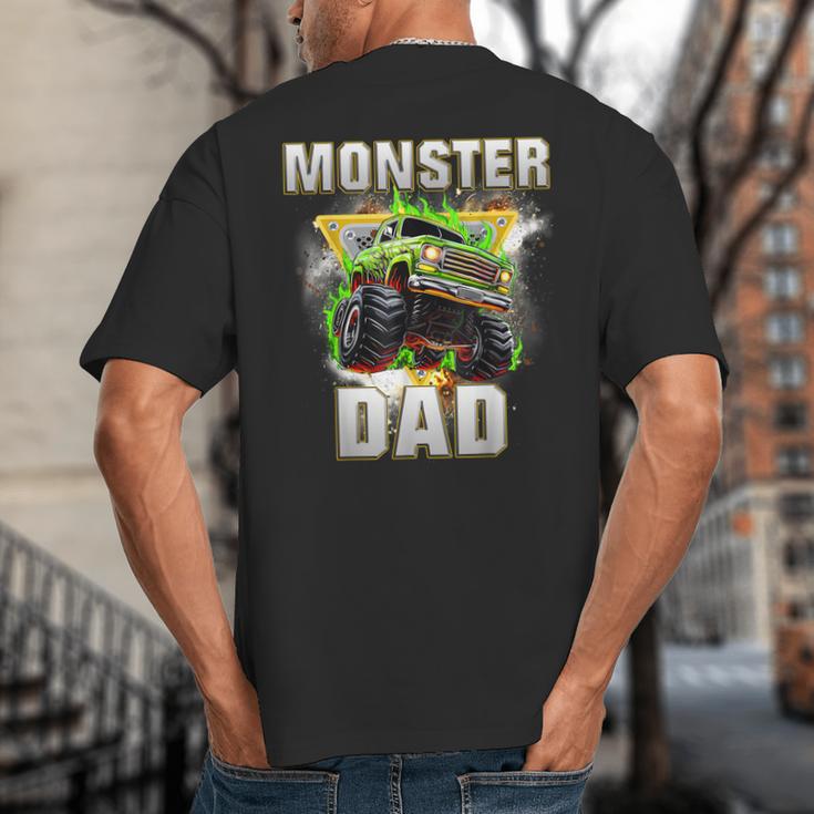 Monster Truck Dad Monster Truck Are My Jam Adults Kids Big And Tall Men's T-Shirt Back Print