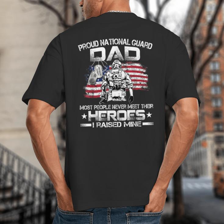 National Guard Graduation Proud National Guard Dad Big And Tall Men's T-Shirt Back Print