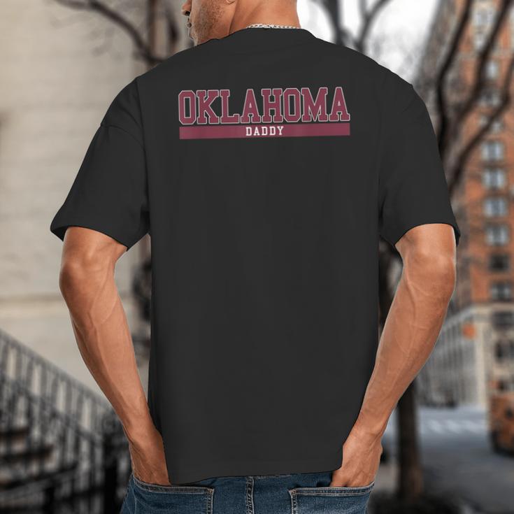 Oklahoma Dad University Sports Big And Tall Men's T-Shirt Back Print