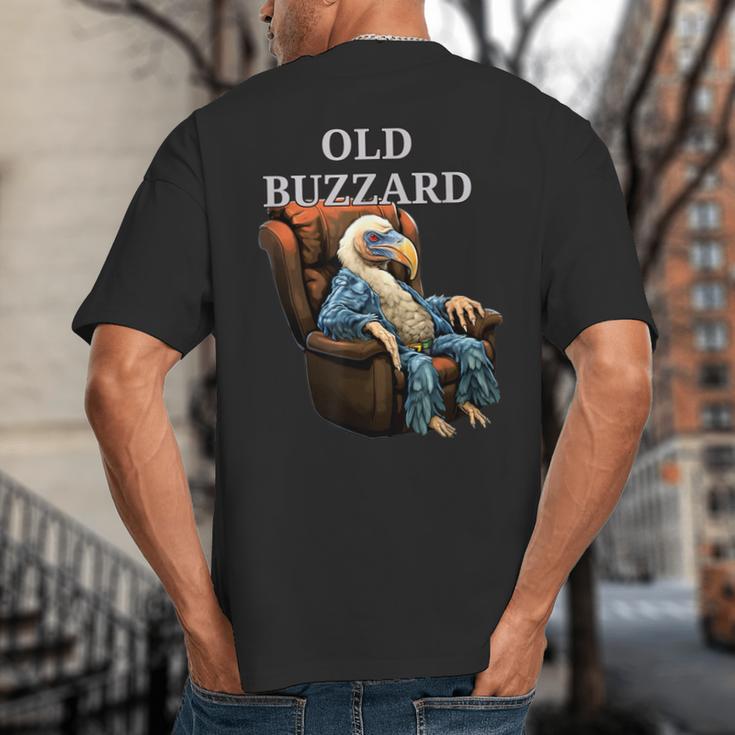 Old Buzzard Bird Old Man Grandpa Recliner Dads Joke Big And Tall Men's T-Shirt Back Print