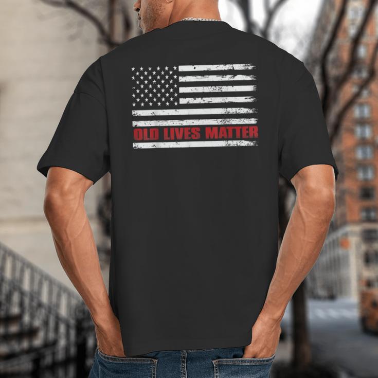 Old Lives Matter Tshirt 60th Birthday For Men 50th Dad Big And Tall Men's T-Shirt Back Print