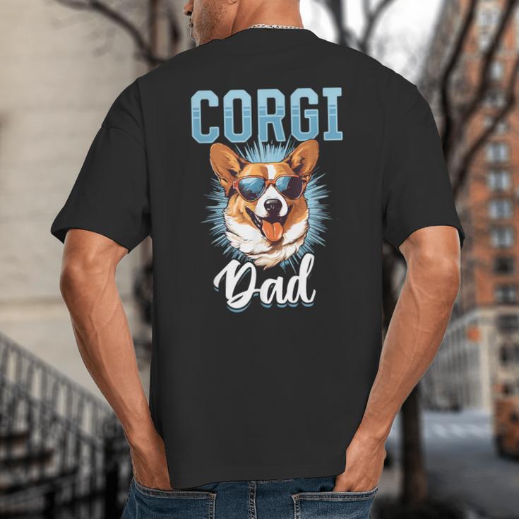 Pembroke Welsh Corgi Corgi Dad Big And Tall Men's T-Shirt Back Print