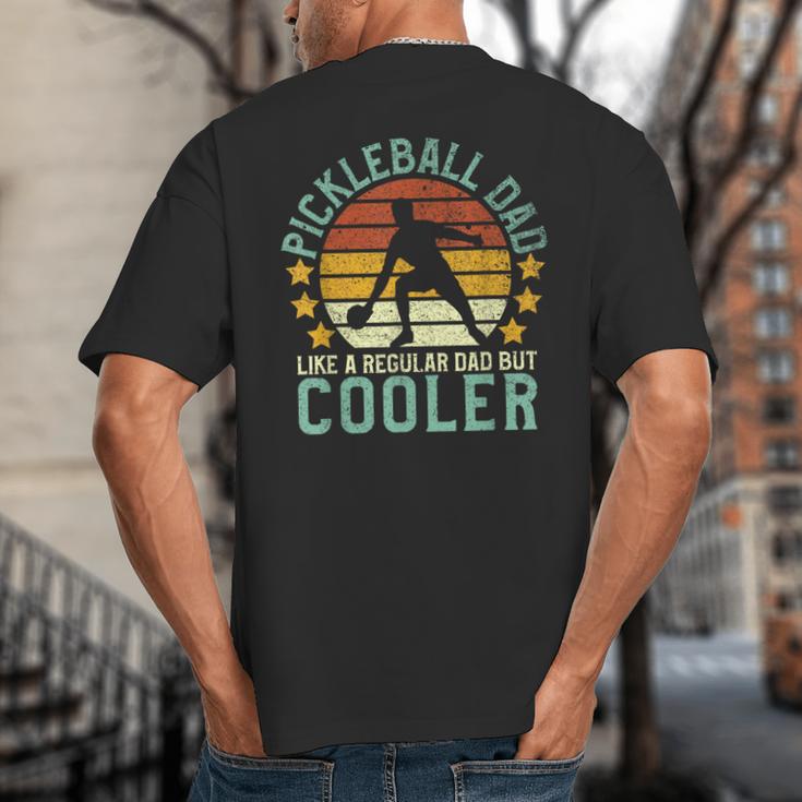 Pickleball Dad Pickleball Player Big And Tall Men's T-Shirt Back Print