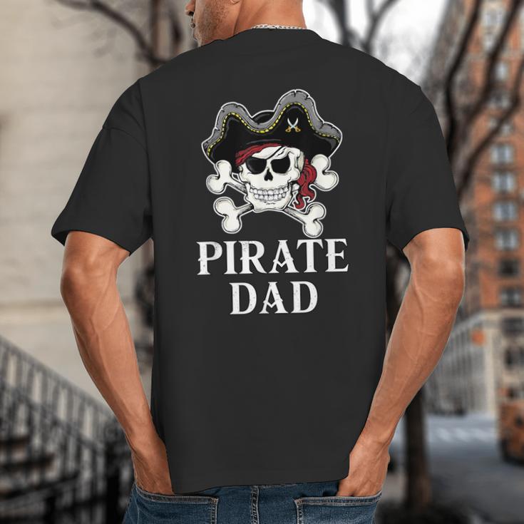 Pirate Father Pirate Dad Halloween Big And Tall Men's T-Shirt Back Print