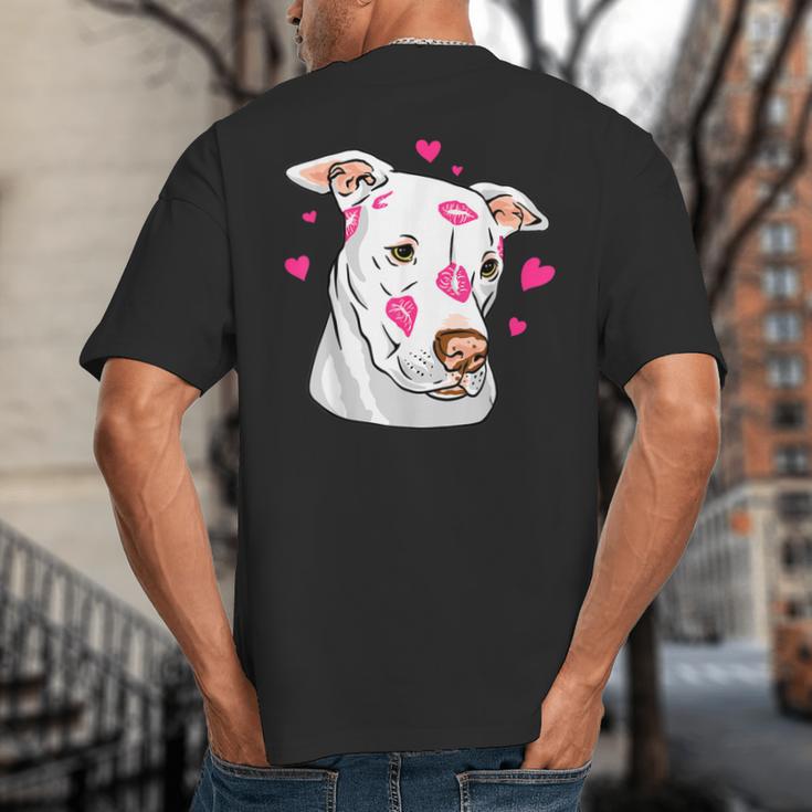 Pitbull Love Pitbull Moms Dads Big And Tall Men's T-Shirt Back Print