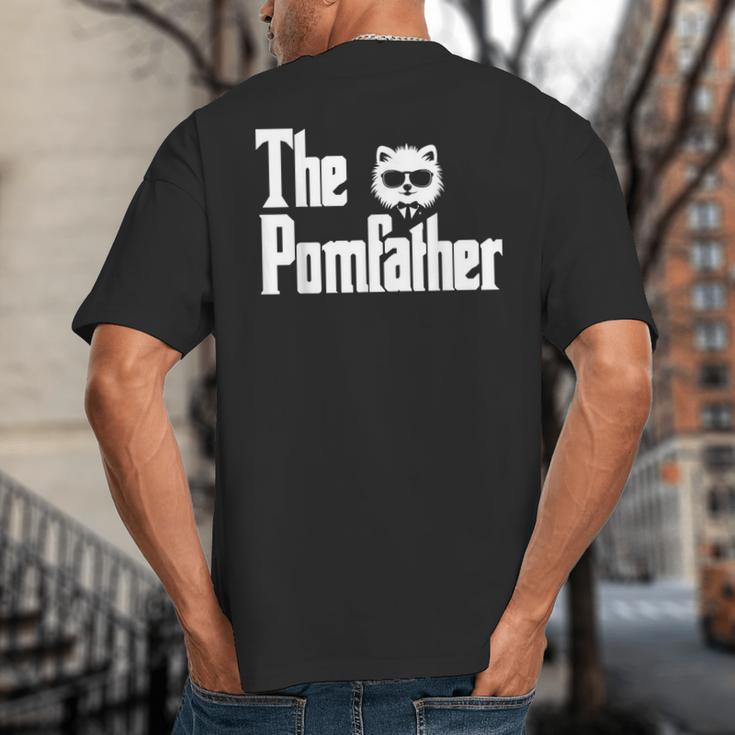 The PomFather Pomeranian Dog Dad Shirt Men Big And Tall Men's T-Shirt Back Print The PomFather Pomeranian Dog Dad Shirt Men Big And Tall Men's T-Shirt Back Print