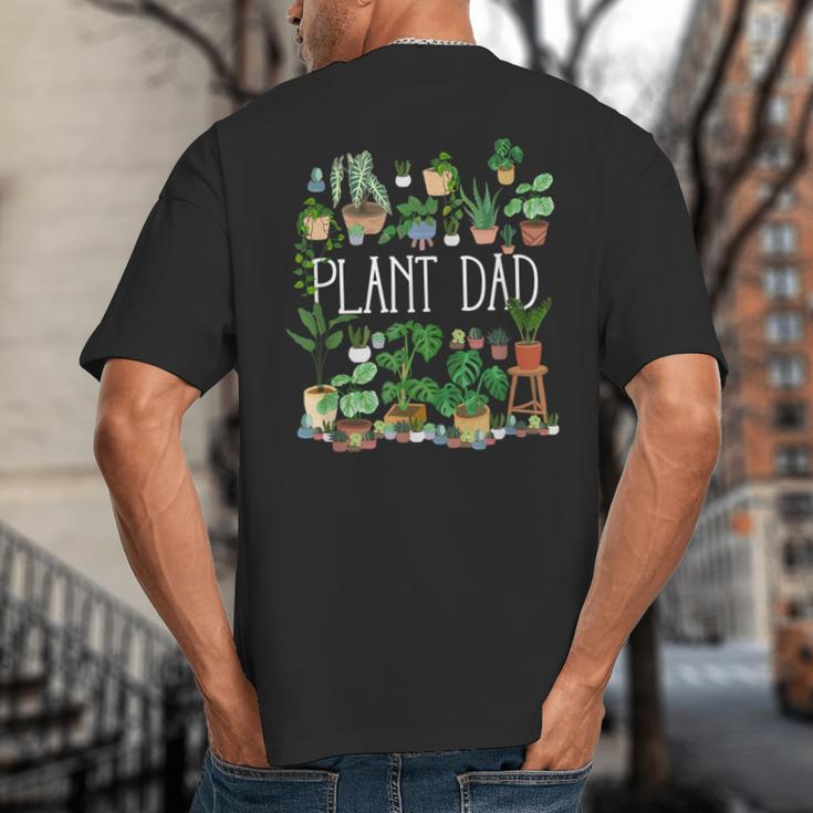 Potted Plant Dad Big And Tall Men's T-Shirt Back Print