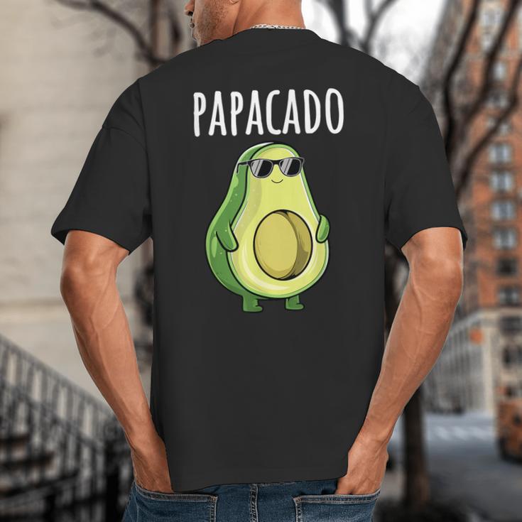 Pregnancy Announcement Shirts Men Dad Papacado Big And Tall Men's T-Shirt Back Print