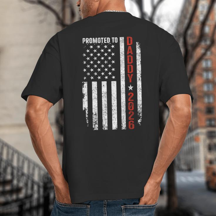 Promoted To Daddy 2026 Big And Tall Men's T-Shirt Back Print Promoted To Daddy 2026 Big And Tall Men's T-Shirt Back Print