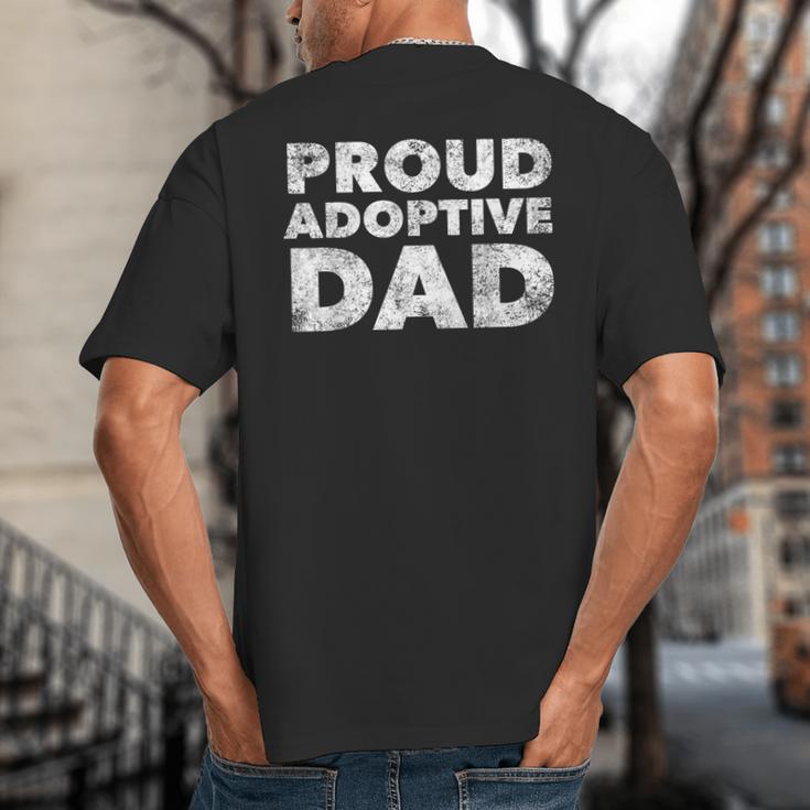 Proud Adoptive Dad Adoption Proud Father Big And Tall Men's T-Shirt Back Print