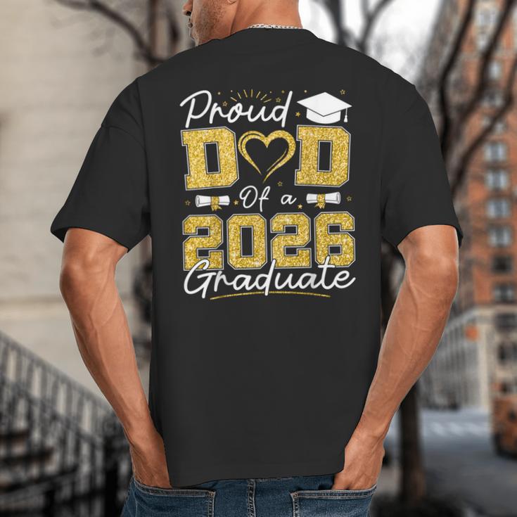 Proud Dad Of A 2026 Graduate Senior 2026 Grad Family Big And Tall Men's T-Shirt Back Print