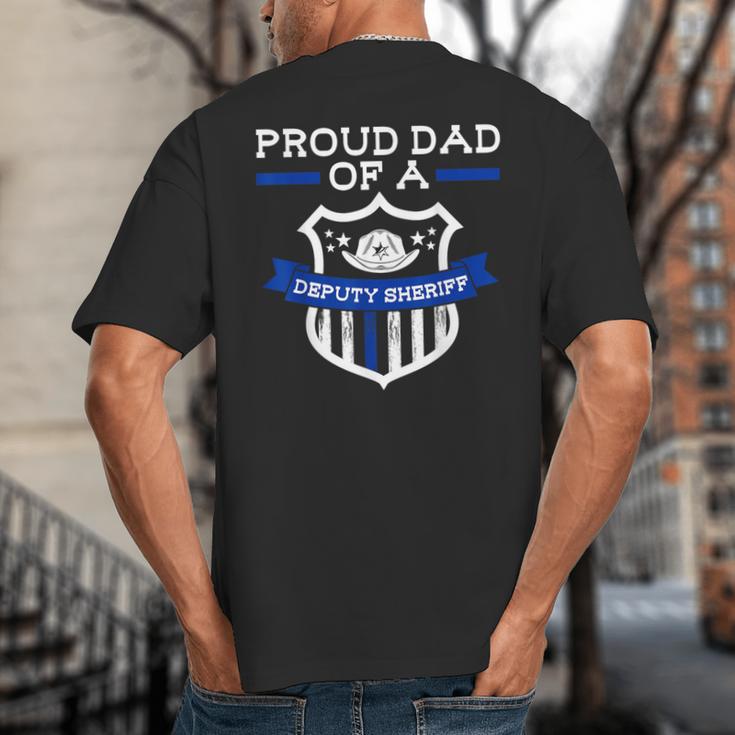 Proud Dad Of a Deputy Sheriff Deputy Sheriff Big And Tall Men's T-Shirt Back Print