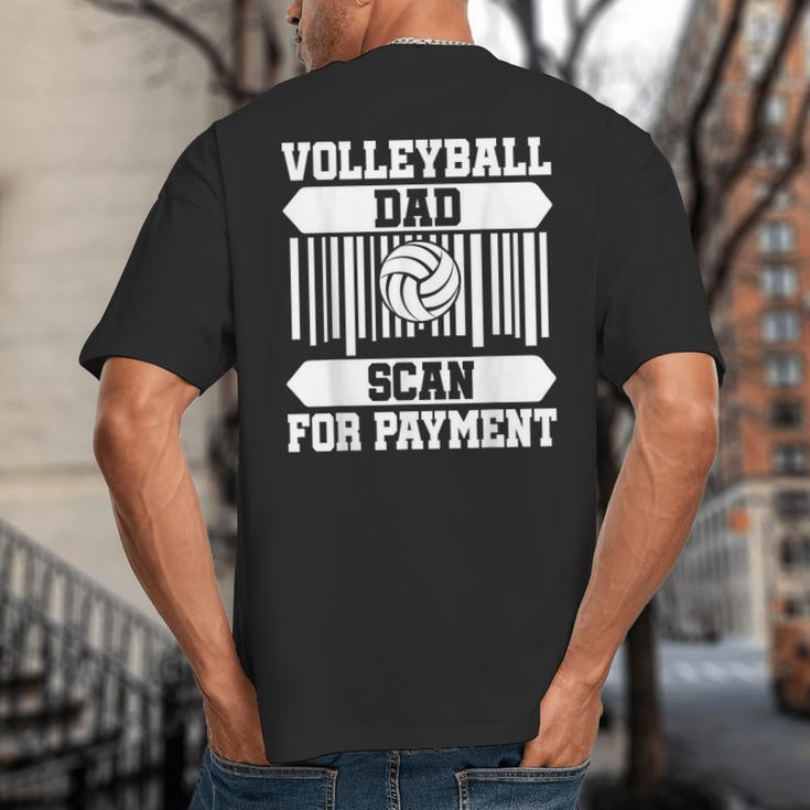 Proud Volleyball Dad Father's Day Big And Tall Men's T-Shirt Back Print