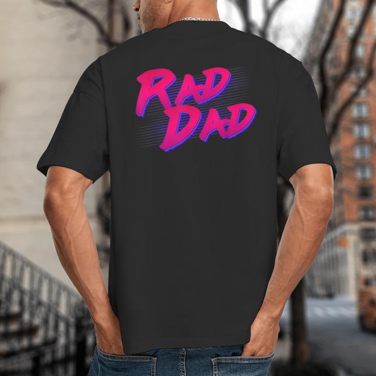 Rad Dad Retro Big And Tall Men's T-Shirt Back Print Rad Dad Retro Big And Tall Men's T-Shirt Back Print
