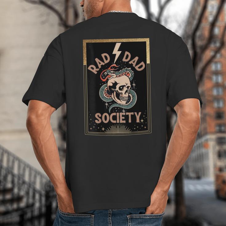 Rad Dad Society Cool Dad Club Dad Life Tee Fathers Day Big And Tall Men's T-Shirt Back Print Rad Dad Society Cool Dad Club Dad Life Tee Fathers Day Big And Tall Men's T-Shirt Back Print