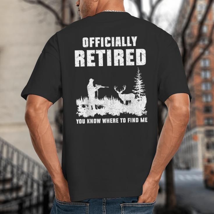 Retirement 2025 Retire Deer Hunting Retired For Dad Big And Tall Men's T-Shirt Back Print Retirement 2025 Retire Deer Hunting Retired For Dad Big And Tall Men's T-Shirt Back Print