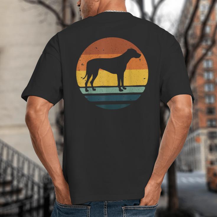 Rhodesian Ridgeback Vintage Retro Dog Mom Dad Big And Tall Men's T-Shirt Back Print