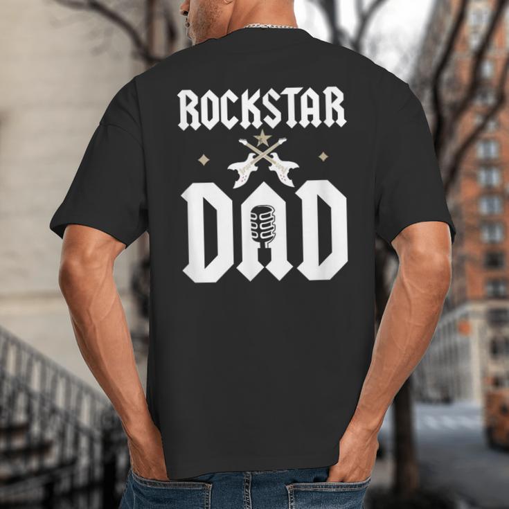 RockStar Dad Big And Tall Men's T-Shirt Back Print