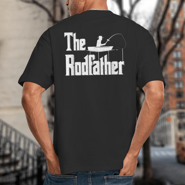 The Rodfather Fishing Dad Big And Tall Men's T-Shirt Back Print