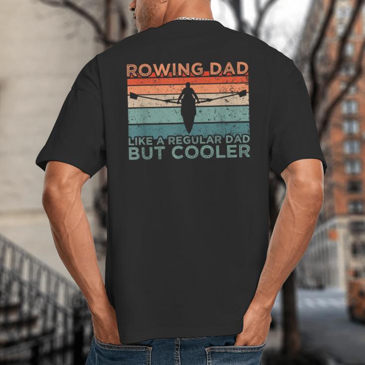 Round Rowing Dad Rudder Big And Tall Men's T-Shirt Back Print