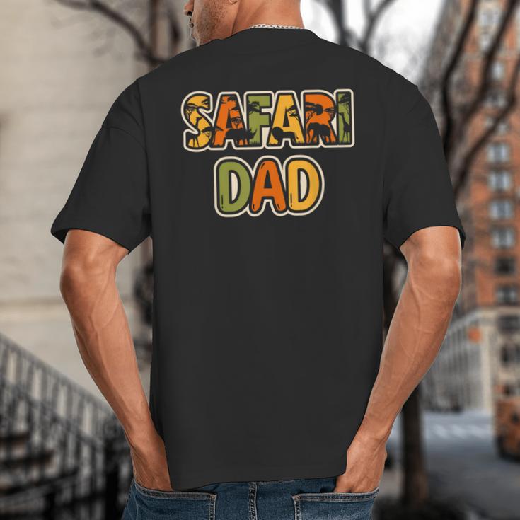 Safari Dad Safari Outfit Safari Costume Cute African Safari Big And Tall Men's T-Shirt Back Print Safari Dad Safari Outfit Safari Costume Cute African Safari Big And Tall Men's T-Shirt Back Print