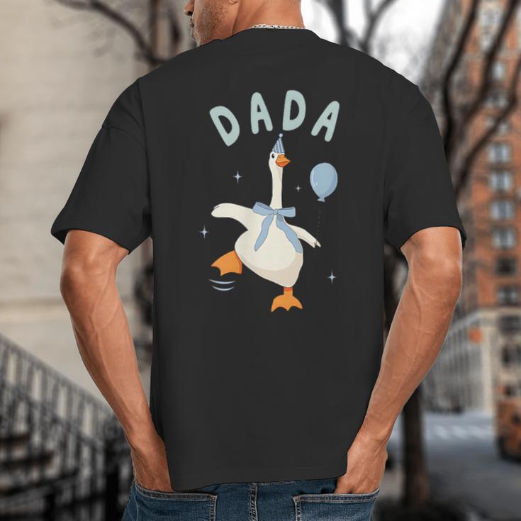 Silly Dada Silly Goose Mom Birthday Family Matching Party Big And Tall Men's T-Shirt Back Print