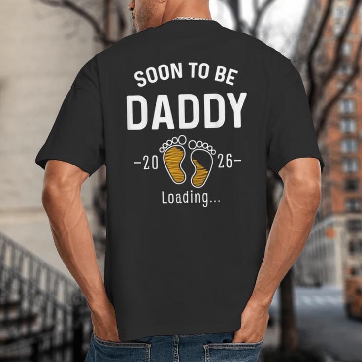 Soon To Be Daddy Est 2026 Loading First Time Dad Big And Tall Men's T-Shirt Back Print