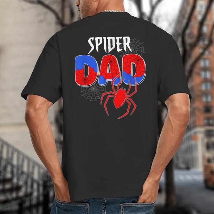 Spiders Dad Matching Family Birthday Father's Day Big And Tall Men's T-Shirt Back Print Spiders Dad Matching Family Birthday Father's Day Big And Tall Men's T-Shirt Back Print