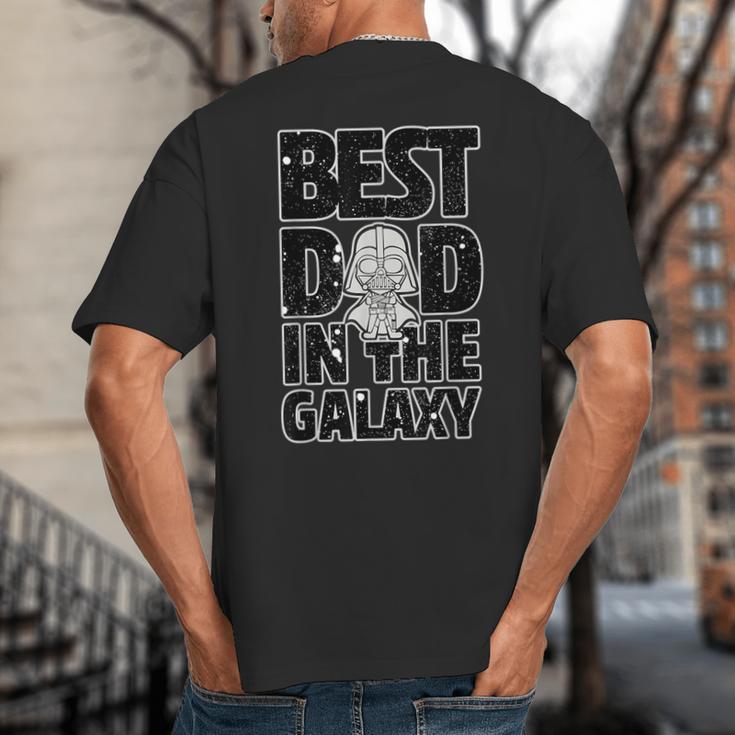 Star Wars Best Dad In The Galaxy Darth Vader Big And Tall Men's T-Shirt Back Print