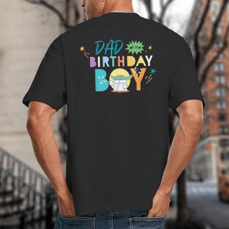 Star Wars Grogu Mandalorian Toon Dad Of The Birthday Boy Big And Tall Men's T-Shirt Back Print