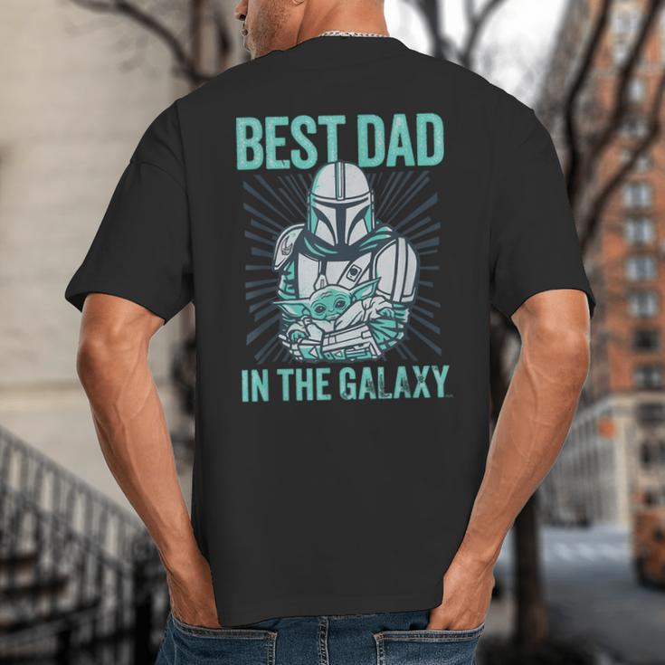 Star Wars The Mandalorian And Grogu Best Dad In The Galaxy Big And Tall Men's T-Shirt Back Print