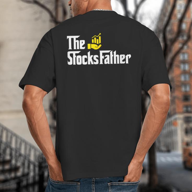 The Stocks Father Trader Dad Big And Tall Men's T-Shirt Back Print